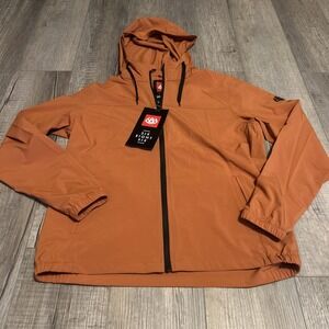 686 Unix Windbreaker Jacket Terracotta Orange Size Small KCR915 NWT $90 Genuine